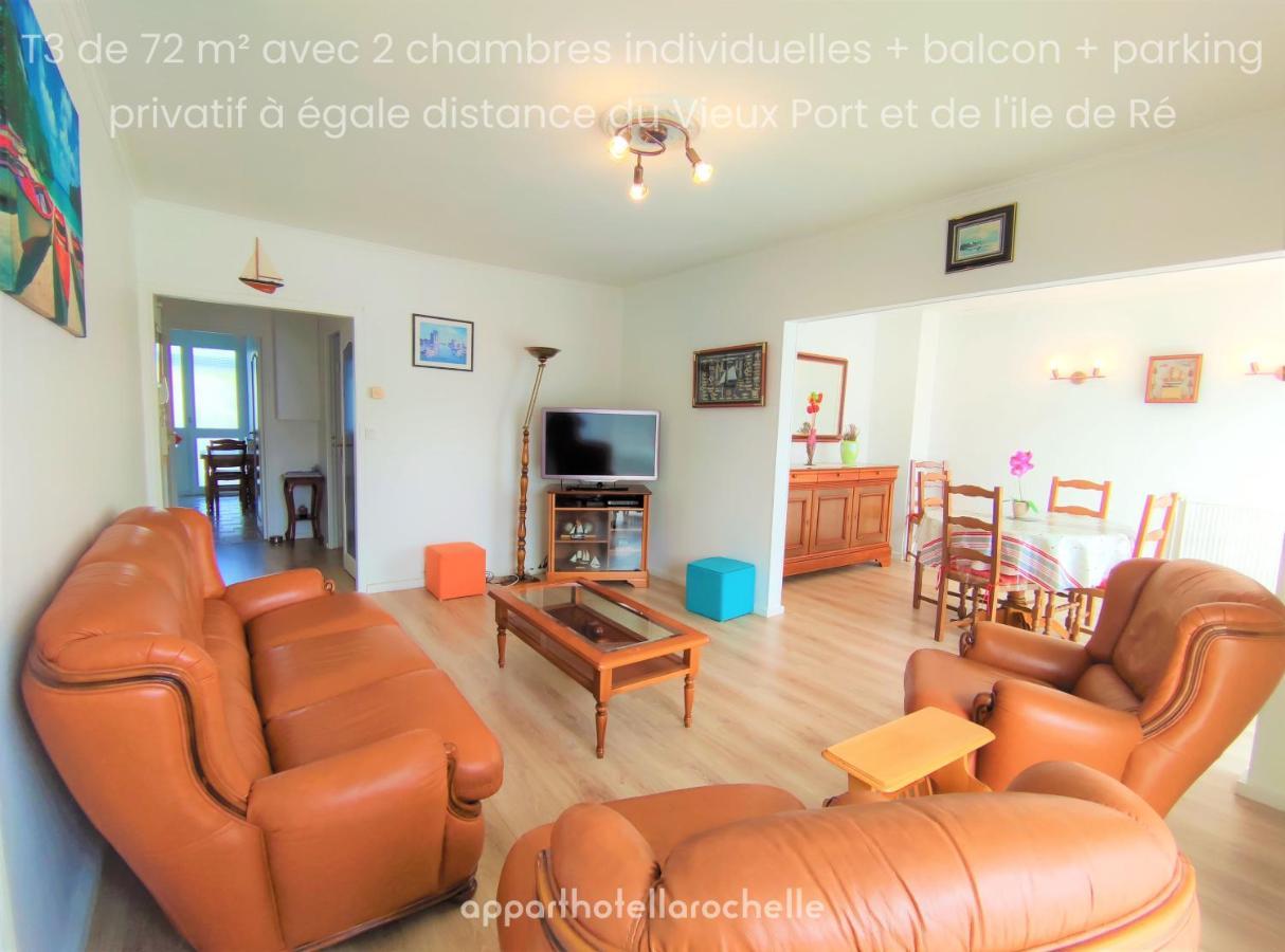 Appartement T3 Lumineux Et Tout Confort De 72 M2 Avec Parking Privatif La Rochelle  Bagian luar foto